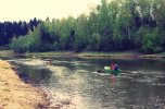 Речка на территории дома отдыха Тучково