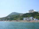Вид с моря на санаторий