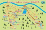 Схема территории дома отдыха Снегири